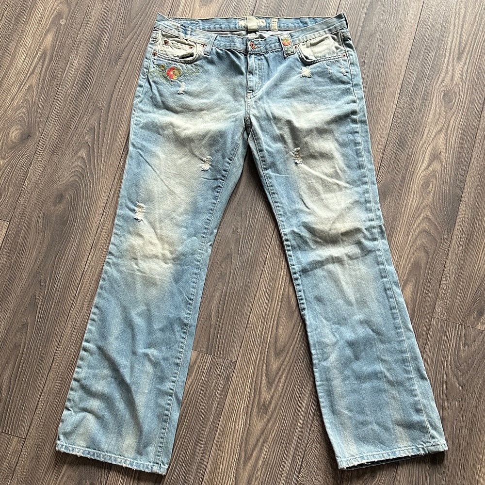 Stylish Blue Flare Jeans
